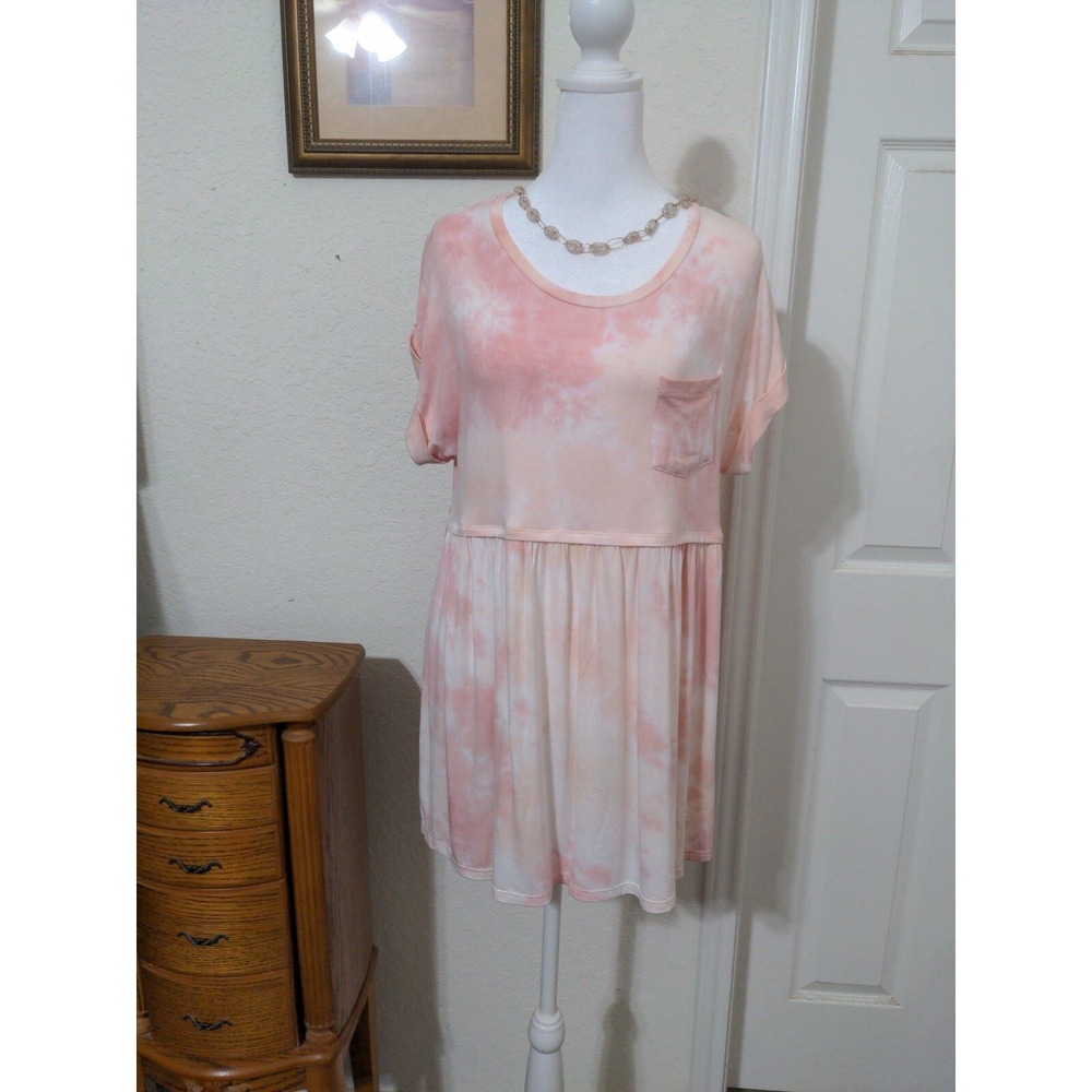 Time & Tru Women's Pink Short Sleeve Maternity Shirt. Size M 8-10 NWOT